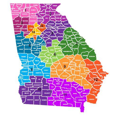 Map Of Georgia Regions - Map Of Us West