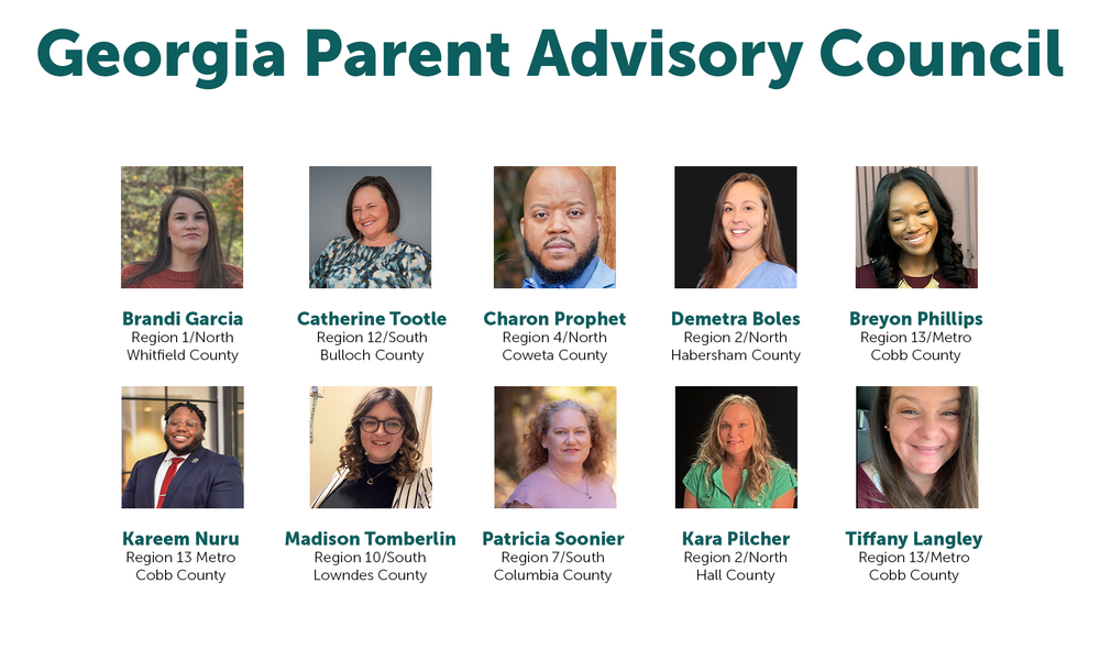 Georgia Parent Advisory Council members
